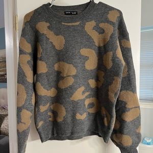 Leopard print sweater